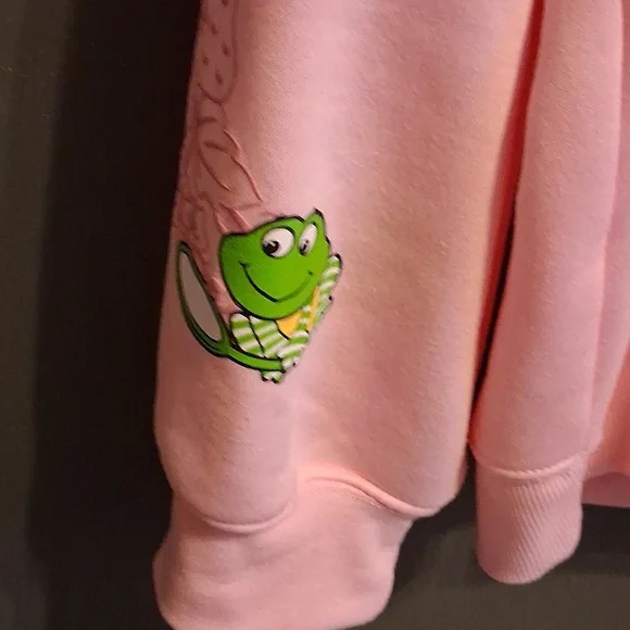 Strawberry Shortcake Theme Whimsical Pink Hoodie with Cartoon Print - Picture 3 of 4